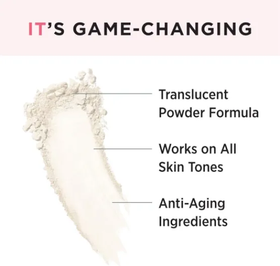 IT Cosmetics, Poudre Libre Matifiante Bye Bye Pores, Teint Zéro Défaut, Floute Pores et Imperfections, Formule Anti-Âge, Fini Mat et Naturel, Antioxydants, Collagène et Peptides, Teinte Universelle