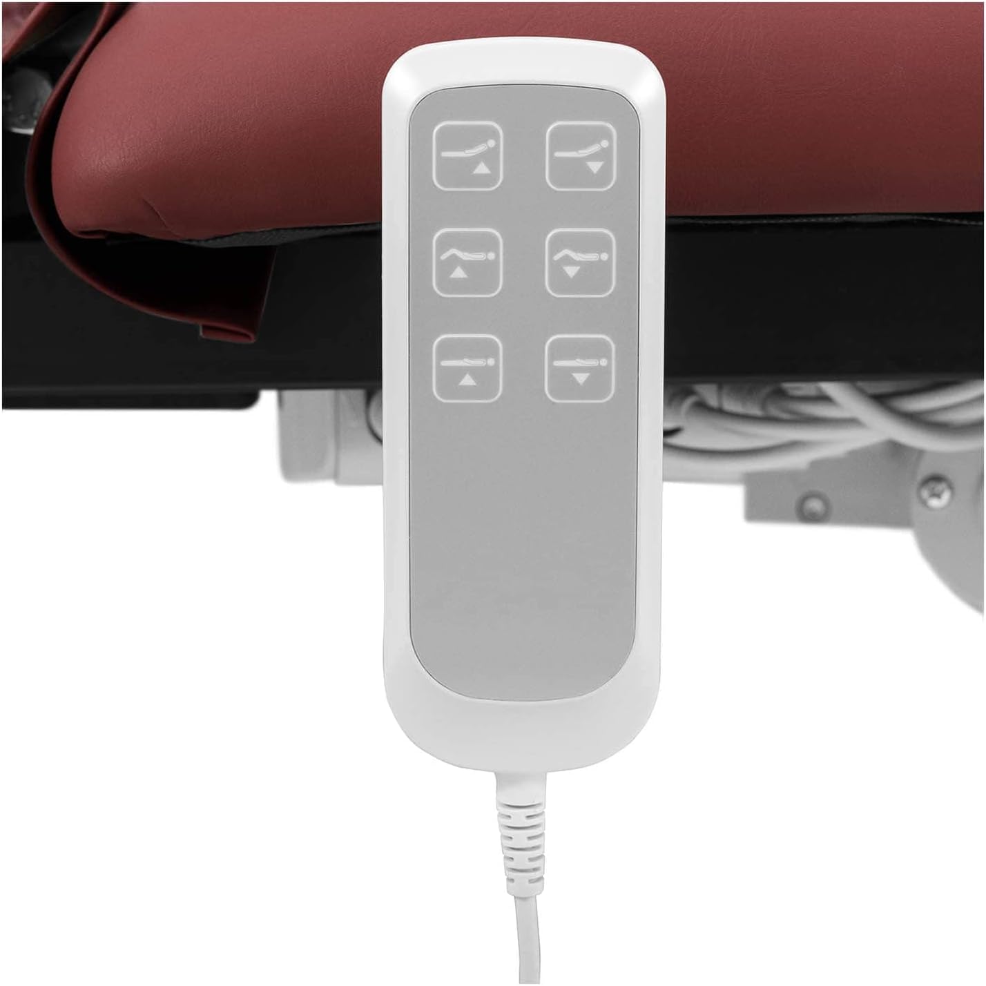 Physa Physa Nantes Burgundy PH Table De Massage Professionnelle Électrique Lit De Massage Table De Soin Kiné 3 Moteurs Noir Rouge vin 200 kg