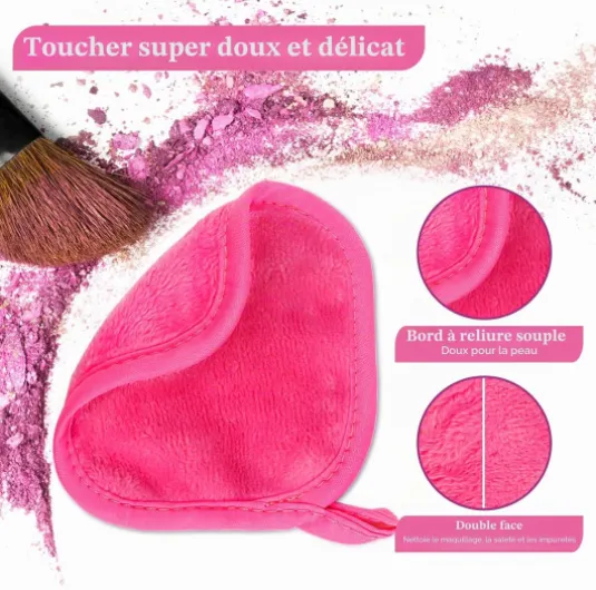 Orighty Lot de 24 lingettes démaquillantes réutilisables pour enlever instantanément la saleté avec juste de l'eau 12,7 x 12,7 cm
