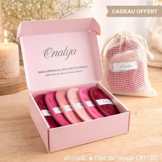 Lot de 7 LINGETTES DÉMAQUILLANTES LAVABLES en Microfibre – Réutilisables, Douces pour Peaux Sensibles – Alternative Écologique aux Cotons Jetables