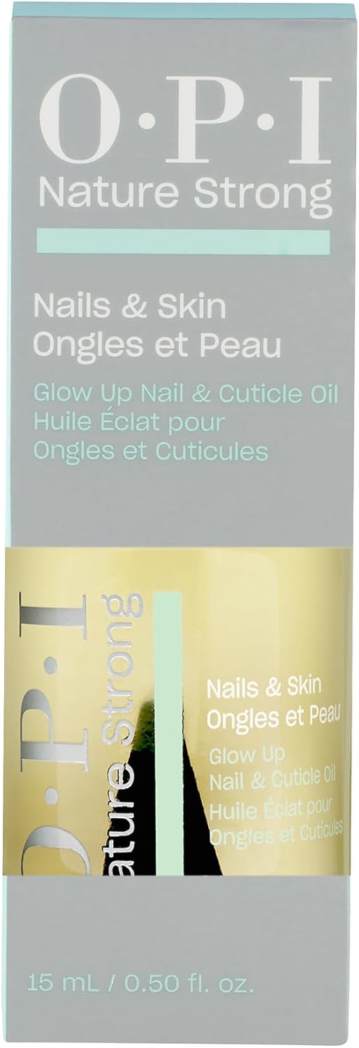 Nature Strong Huile Ongles & Cuticules Glow Up – Vitamine E, Origine Naturelle – Soin Ongles & Cuticules Abîmés – 15 ml