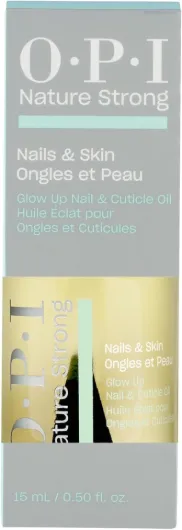 Nature Strong Huile Ongles & Cuticules Glow Up – Vitamine E, Origine Naturelle – Soin Ongles & Cuticules Abîmés – 15 ml