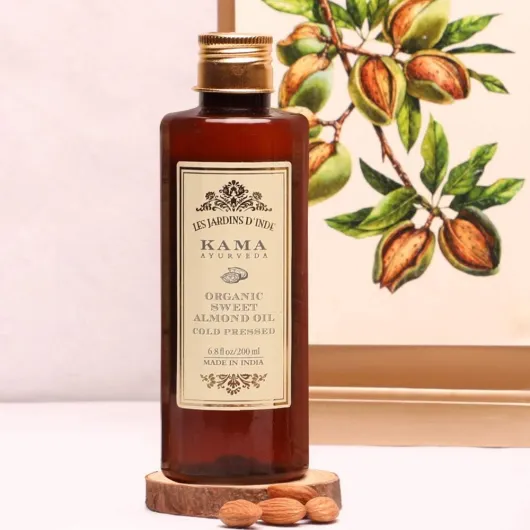 Kama Ayurveda Huile d'amande douce bio, 200 ml