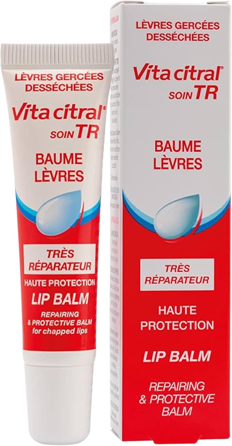 Baume à Lèvres Très Réparateur - Hydrate et Nourrit les Lèvres Abîmées - Diminue les Sensations de Tiraillement - Les Lèvres sont Protégées - Formule non Collante - Lot de 2x15ML