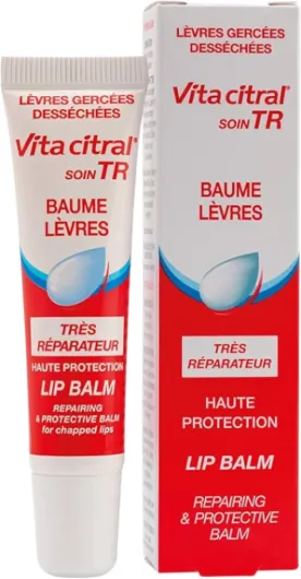 Baume à Lèvres Très Réparateur - Hydrate et Nourrit les Lèvres Abîmées - Diminue les Sensations de Tiraillement - Les Lèvres sont Protégées - Formule non Collante - Lot de 2x15ML