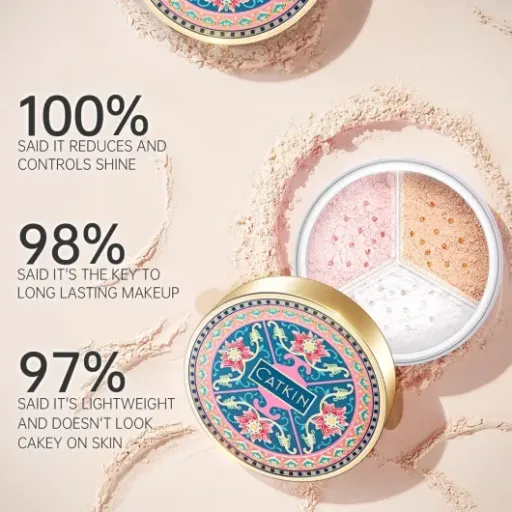 Test CATKIN Loose Setting Powder C02 Matte : une poudre matifiante jolie mais pas parfaite