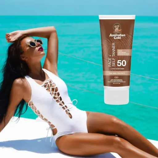 Test SPF 50 Face with Selftanner New Formula : la crème solaire visage qui bronze sans cramer