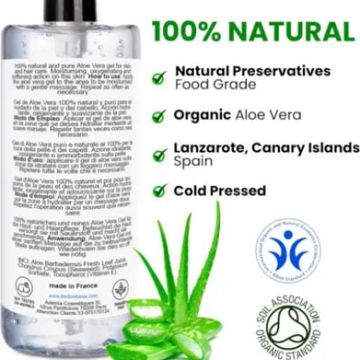Test Gel d'Aloe Vera bleu & marine Bretania : le gros flacon multi-usage qui fait (presque) tout