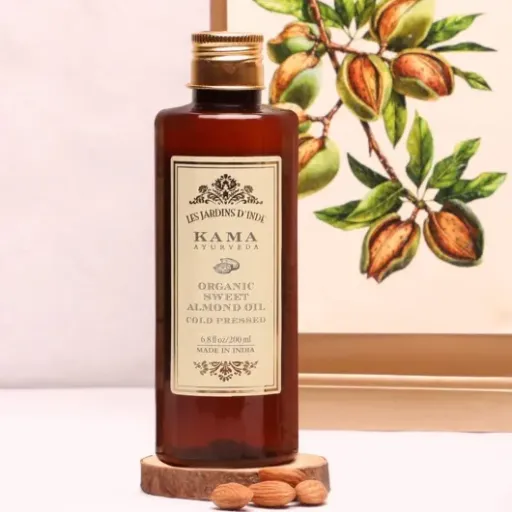 Test Kama Ayurveda Huile d'amande douce bio : une bonne huile… mais pas donnée et pas toujours régulière