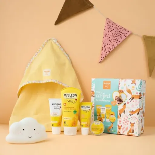 Test Coffret Naissance Weleda Calendula : le kit cadeau bébé simple et efficace