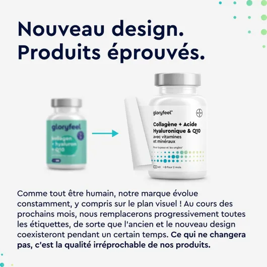 Collagene Marin + Acide Hyaluronique & Q10, Enrichi en Zinc, Magnésium, Vitamines B12, D3, A & C, 60 Capsules, Complexe Collagène Premium pour la Peau, les Cheveux & les Articulations*, Sans Additifs
