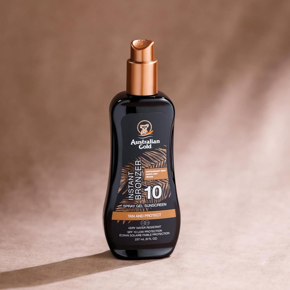 Australian Gold - Sunscreen Spray Gel w - Instant Bronzer 237 ml - SPF 10