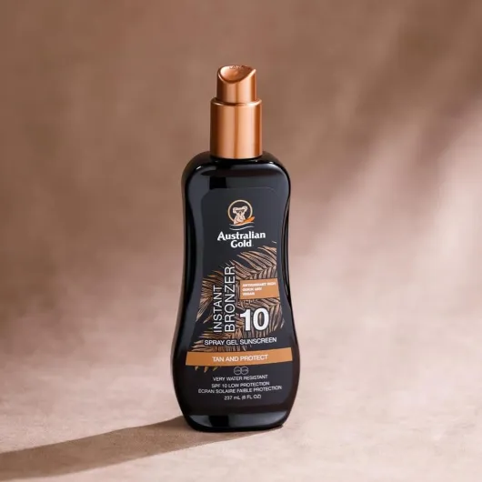 Australian Gold - Sunscreen Spray Gel w - Instant Bronzer 237 ml - SPF 10
