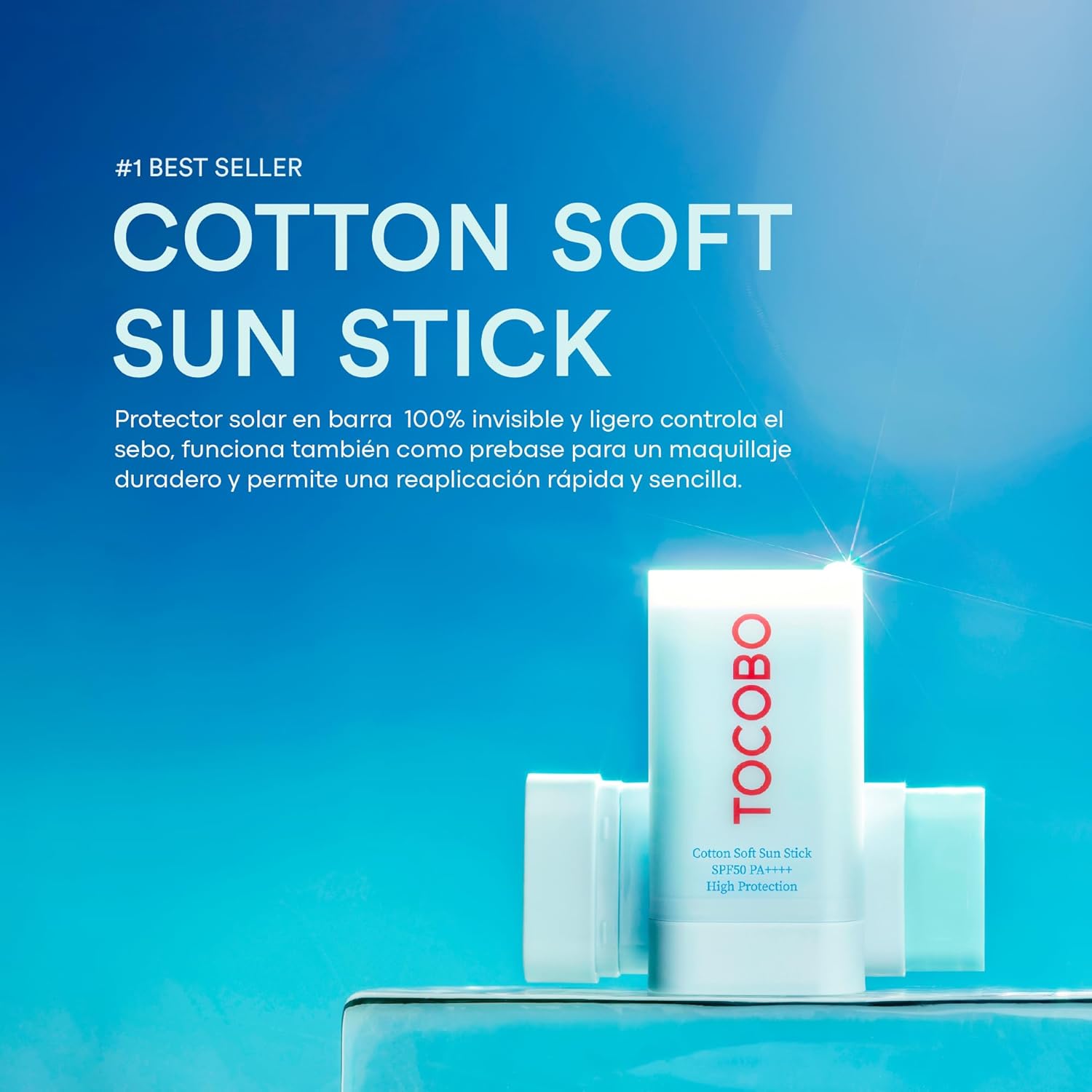 TOCOBO Cotton Soft Sun Stick SPF50+ PA++++ (3.5 g) 3.5 g (Lot de 1)