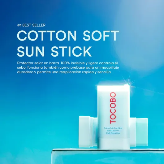 TOCOBO Cotton Soft Sun Stick SPF50+ PA++++ (3.5 g) 3.5 g (Lot de 1)