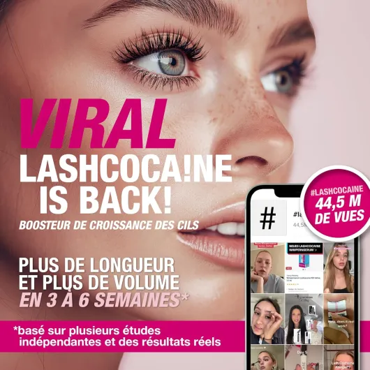 LASHCOCA!NE® Sérum professionnel pour des cils plus longs et fournis - Sérum végétalien de Svenja Walberg pour la croissance des cils I Booster pour une extension rapide des cils 3.5 ml (Lot de 1)