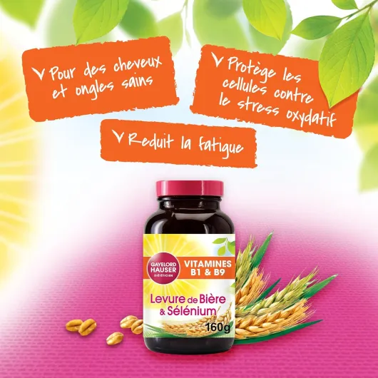 Levure de Bière et Sélénium - 400 Comprimés - Source de vitamine E et B9 1 unité (Lot de 1) Levure De Bière & Sélénium
