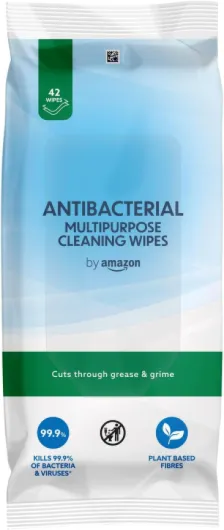 Lingettes Nettoyantes Multi-usages Antibactériennes, frais Parfum, 252 pièces, 6 lot de 42 lingettes Frais 42 unité (Lot de 6)