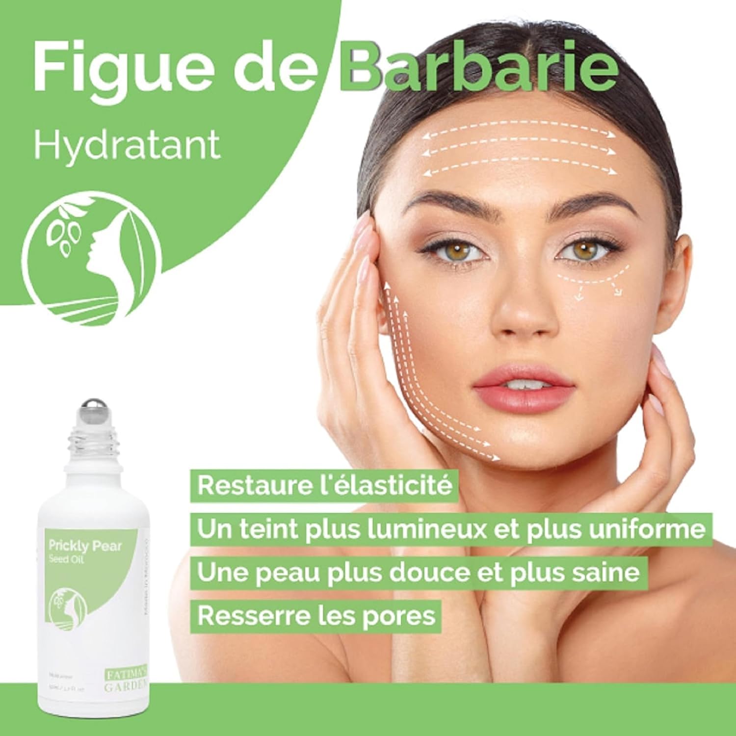 Fatima's Garden Huile de Figue de Barbarie - Sérum Anti-Âge Bio, 30ml 30 ml (Lot de 1)