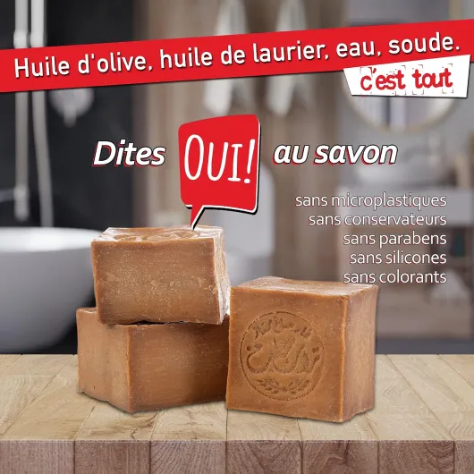Natura Germania® Ensemble de 3 savons d'Alep originaux 90% huile d'olive / 10% huile de laurier, chacun d'environ 200 gr (environ 600 gr au total) + sac à savon en sisal - Savon naturel 200 g (Lot de 3)