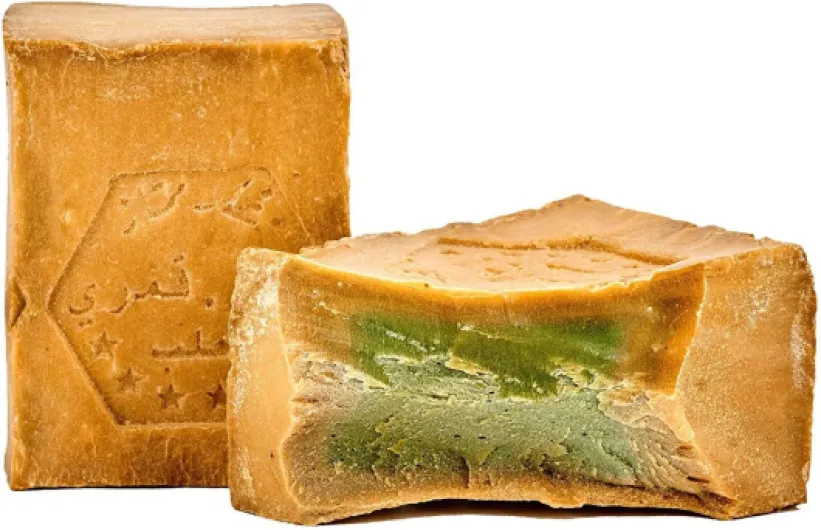 Carenesse Savon "d'Alep" Paquet Qualité Premium Lot de 5-55% huile de laurier 45% huile d’olive fait à la main végétalien savon naturel 900-950 g par paquet Sans parfum 200 g (Lot de 5)