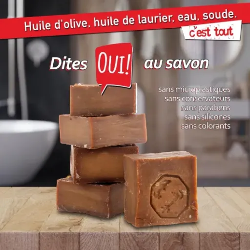 Test Savon d'Alep 60% olive 40% laurier Natura Germania : un bloc costaud pour tout faire sous la douche